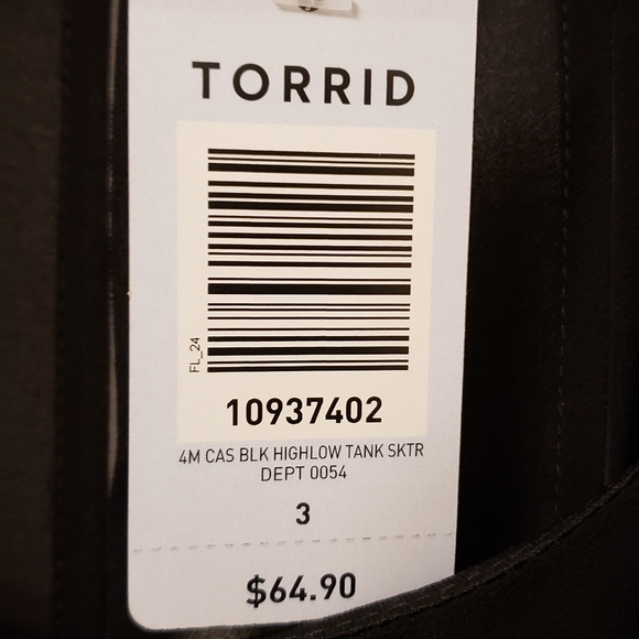 Torrid high low sleeves tank skater dress. - Picture 6 of 11